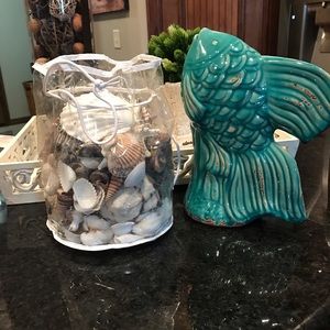 Ceramic Fish and Seashell bundle